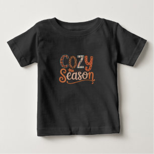 Gemütliche Jahreszeit Retro-Herbst Wird gemütlich Baby T-shirt
