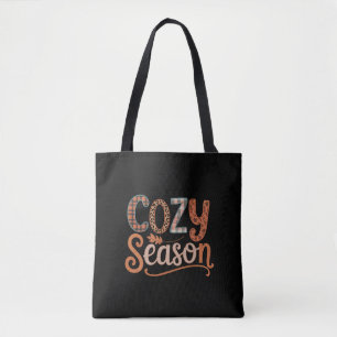 Gemütliche Jahreszeit Retro Herbst Wird gemütlich Tasche