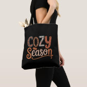 Gemütliche Jahreszeit Retro Herbst Wird gemütlich  Tasche (Von Nahem)