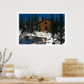 Gemütliche Kabine Poster (Küche)