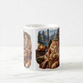 Gemütliche Kaffeekatze-Tasche Kaffeetasse (Mittel)