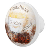 Gemütliche Kaffeemaschine Keramik Knopf Keramikknauf (Rechts)