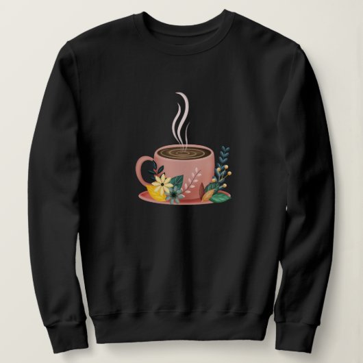 Gemütliche Kaffeetasse Sweatshirt (Design vorne)