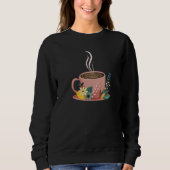 Gemütliche Kaffeetasse Sweatshirt (Vorderseite)