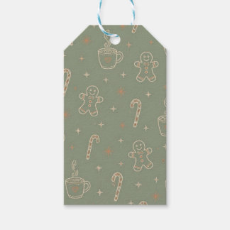 Gemütliche Kakao-Lebkuchen-Weihnachtsgeschenkanhän Geschenkanhänger