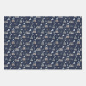 Gemütliche Karierte Pine Cones und Zuhause Geschenkpapier Set (Vorderseite 3)