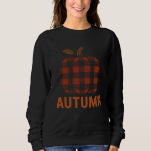 Gemütliche Karierte Pumpkin Hoodie - Herbstästheti