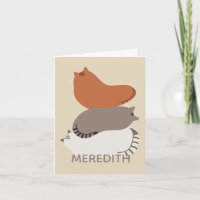 Gemütliche Kätzchen, die Katzenkatzen Personalisie