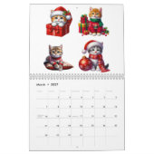 Gemütliche Kätzchen im Weihnachtsmützen-Kalender 2 Kalender (Mär 2027)