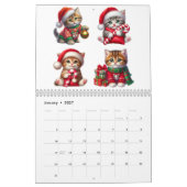 Gemütliche Kätzchen im Weihnachtsmützen-Kalender 2 Kalender (Jan 2027)