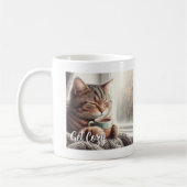 Gemütliche Katze Kaffeetasse (Links)