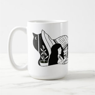 Gemütliche Katze Kaffeetasse