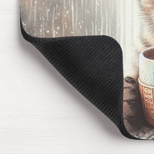 Gemütliche Katze Mousepad (Ecke)