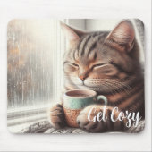 Gemütliche Katze Mousepad (Vorne)