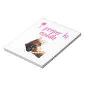 Gemütliche Katzen Notepad Notizblock (Rotiert)