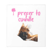 Gemütliche Katzen Notepad Notizblock (Vorderseite)