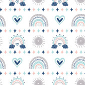Gemütliche Kinderdecke Pastellrosa und Navy Vibes Fleecedecke