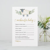 Gemütliche kleine Lammgärten Wünsche für Baby (Stehend Vorderseite)