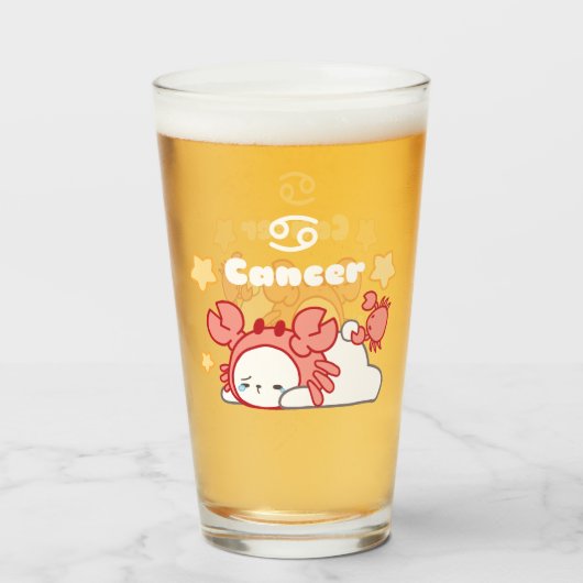 Gemütliche Krebskonstellation Whimsical Bunny & Cr Glas (Vorne (Gefüllt))