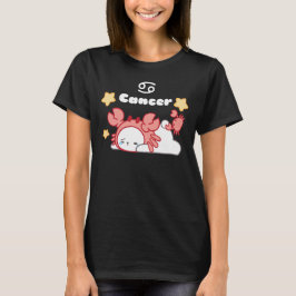 Gemütliche Krebskonstellation Whimsical Bunny & Cr T-Shirt