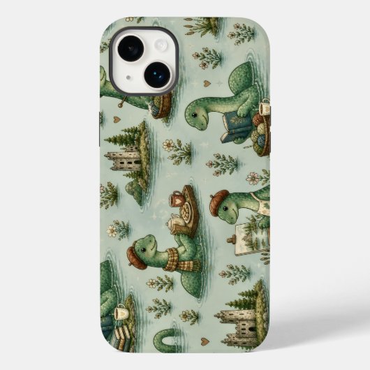 Gemütliche Kryptide Nessie Loch Ness Monster Hobby Case-Mate iPhone Hülle (Rückseite)