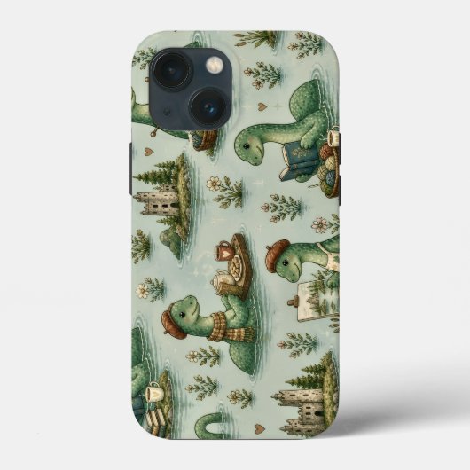 Gemütliche Kryptide Nessie Loch Ness Monster Hobby Case-Mate iPhone Hülle (Rückseite)