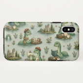 Gemütliche Kryptide Nessie Loch Ness Monster Hobby Case-Mate iPhone Hülle (Rückseite (Horizontal))