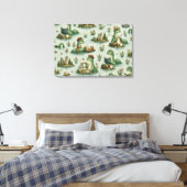Gemütliche Kryptide Nessie Loch Ness Monster Hobby Leinwanddruck (Insitu (Schlafzimmer))
