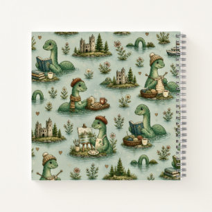 Gemütliche Kryptide Nessie Loch Ness Monster Hobby Notizblock
