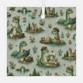 Gemütliche Kryptide Nessie Loch Ness Monster Hobby Ornament Aus Glas (Rückseite)