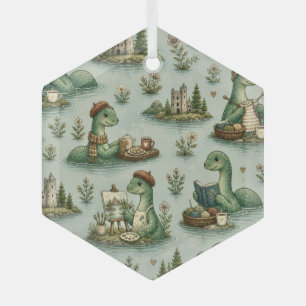 Gemütliche Kryptide Nessie Loch Ness Monster Hobby Ornament Aus Glas
