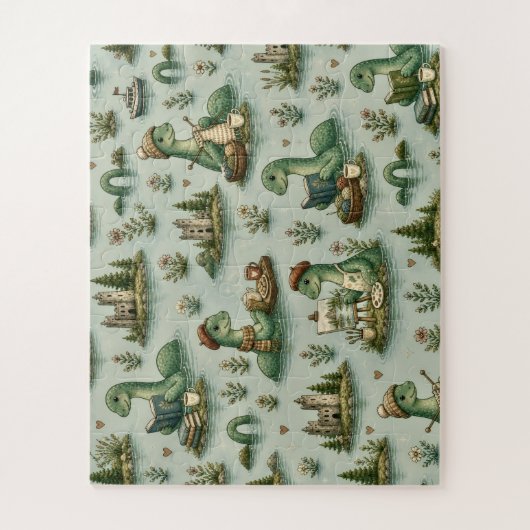 Gemütliche Kryptide Nessie Loch Ness Monster Hobby Puzzle (Vertikal)