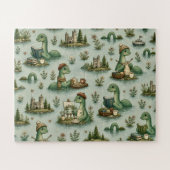 Gemütliche Kryptide Nessie Loch Ness Monster Hobby Puzzle (Horizontal)