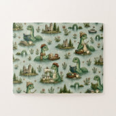 Gemütliche Kryptide Nessie Loch Ness Monster Hobby Puzzle (Horizontal)