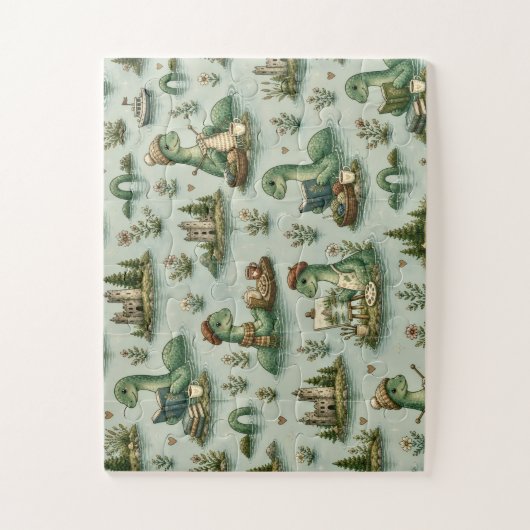 Gemütliche Kryptide Nessie Loch Ness Monster Hobby Puzzle (Vertikal)