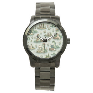 Gemütliche Kryptiden Nessie Loch Ness Monster Hobb Armbanduhr