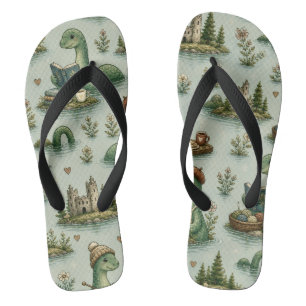 Gemütliche Kryptiden Nessie Loch Ness Monster Hobb Badesandalen