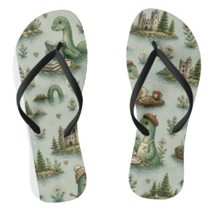 Gemütliche Kryptiden Nessie Loch Ness Monster Hobb Badesandalen