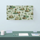 Gemütliche Kryptiden Nessie Loch Ness Monster Hobb Banner (Messe)