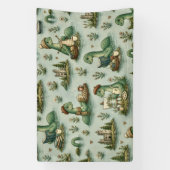 Gemütliche Kryptiden Nessie Loch Ness Monster Hobb Banner (Vertikal)