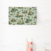 Gemütliche Kryptiden Nessie Loch Ness Monster Hobb Banner (InSitu)