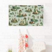 Gemütliche Kryptiden Nessie Loch Ness Monster Hobb Banner (Insitu)