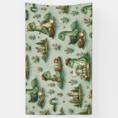 Gemütliche Kryptiden Nessie Loch Ness Monster Hobb Banner (Vertikal)