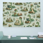 Gemütliche Kryptiden Nessie Loch Ness Monster Hobb Banner (Messe)