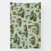 Gemütliche Kryptiden Nessie Loch Ness Monster Hobb Banner (Vertikal)