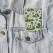 Gemütliche Kryptiden Nessie Loch Ness Monster Hobb Button (Insitu)