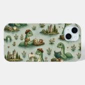 Gemütliche Kryptiden Nessie Loch Ness Monster Hobb Case-Mate iPhone Hülle (Rückseite (Horizontal))