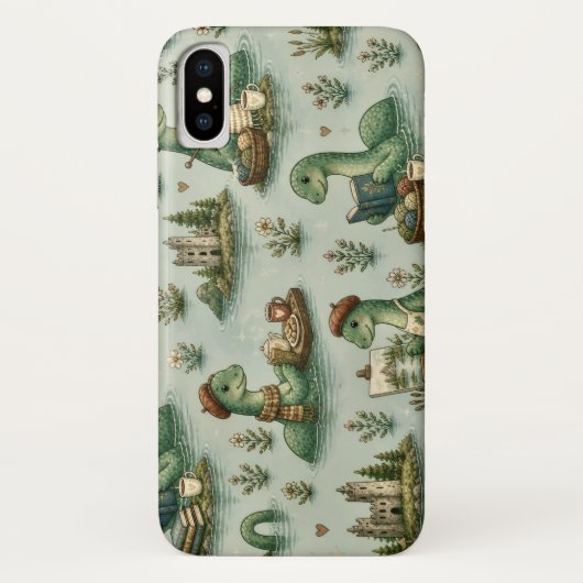 Gemütliche Kryptiden Nessie Loch Ness Monster Hobb Case-Mate iPhone Hülle (Rückseite)