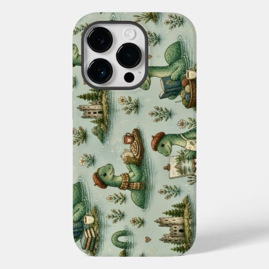 Gemütliche Kryptiden Nessie Loch Ness Monster Hobb Case-Mate iPhone Hülle (Rückseite)