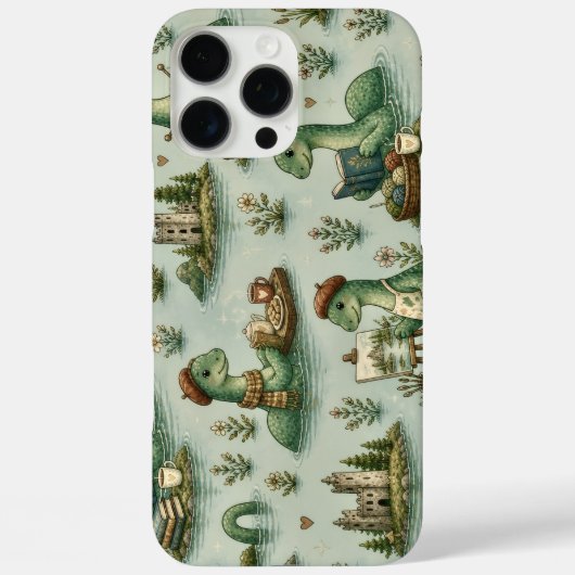 Gemütliche Kryptiden Nessie Loch Ness Monster Hobb Case-Mate iPhone Hülle (Rückseite)